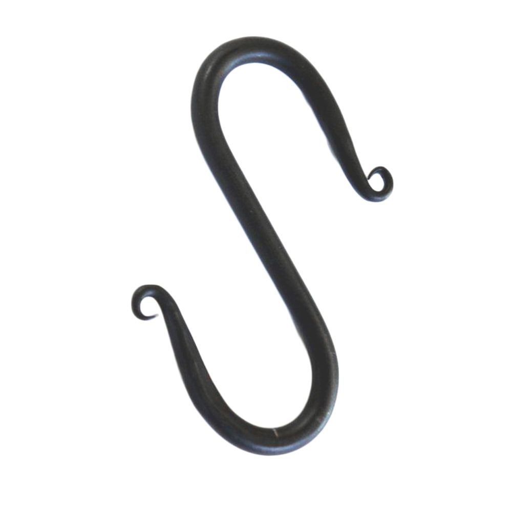 "Curldale" Wrought Iron Black S hook