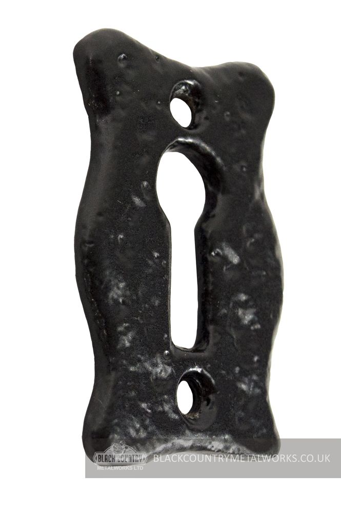 Curved Rectangular Iron Escutcheon Curved Rectangular Iron Escutcheon