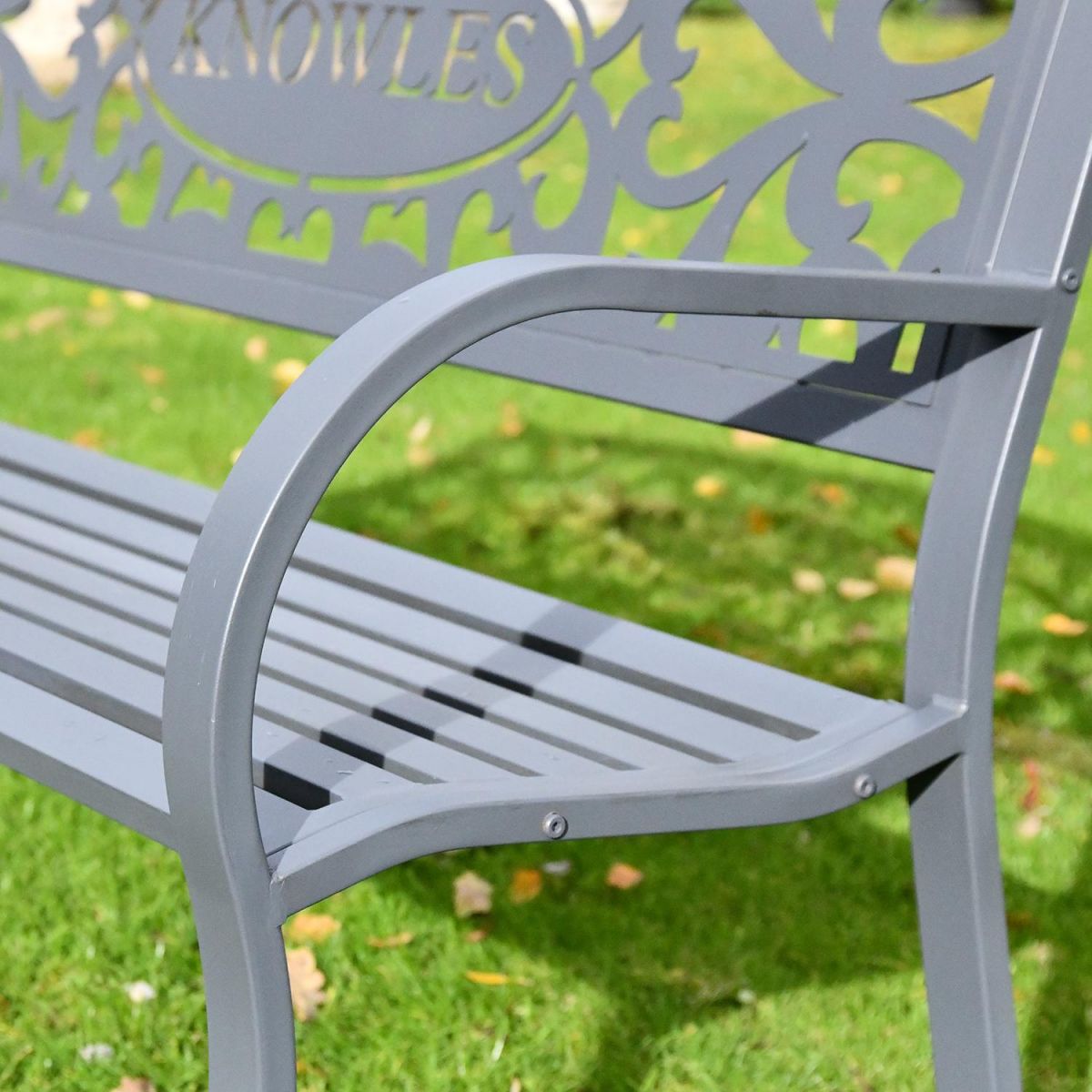 Curved Arms on the Side of the Bespoke Bench