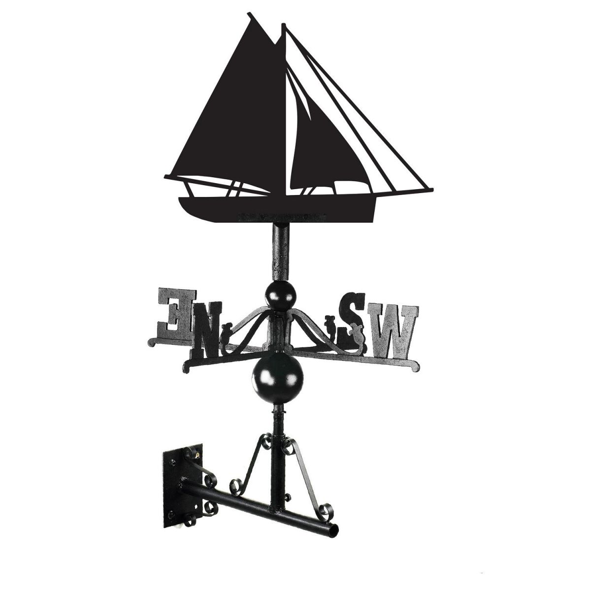 Cutter Ship Weathervane in Full 