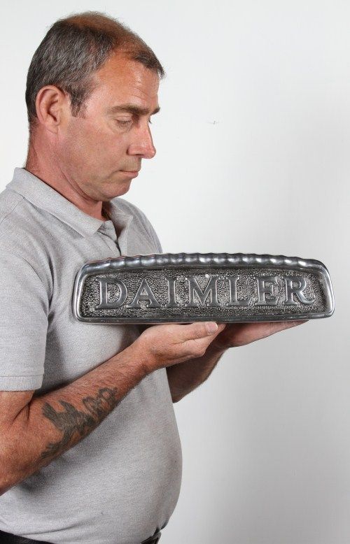 Daimler enamelled badge