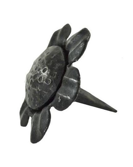 View of the side of the Door Stud Showing the Daisy Design and Spike View of the side of the Door Stud Showing the Daisy Design and Spike