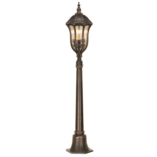 Dark Bronze Baroque Driveway Pillar Light