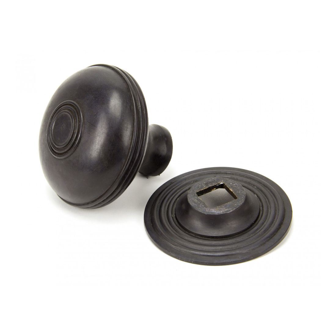 Dark Bronze Ridged Pattern Centre Door Knob