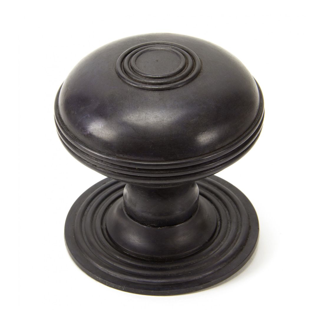 Dark Bronze Ridged Pattern Centre Door Knob