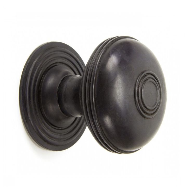 Dark Bronze Ridged Pattern Centre Door Knob