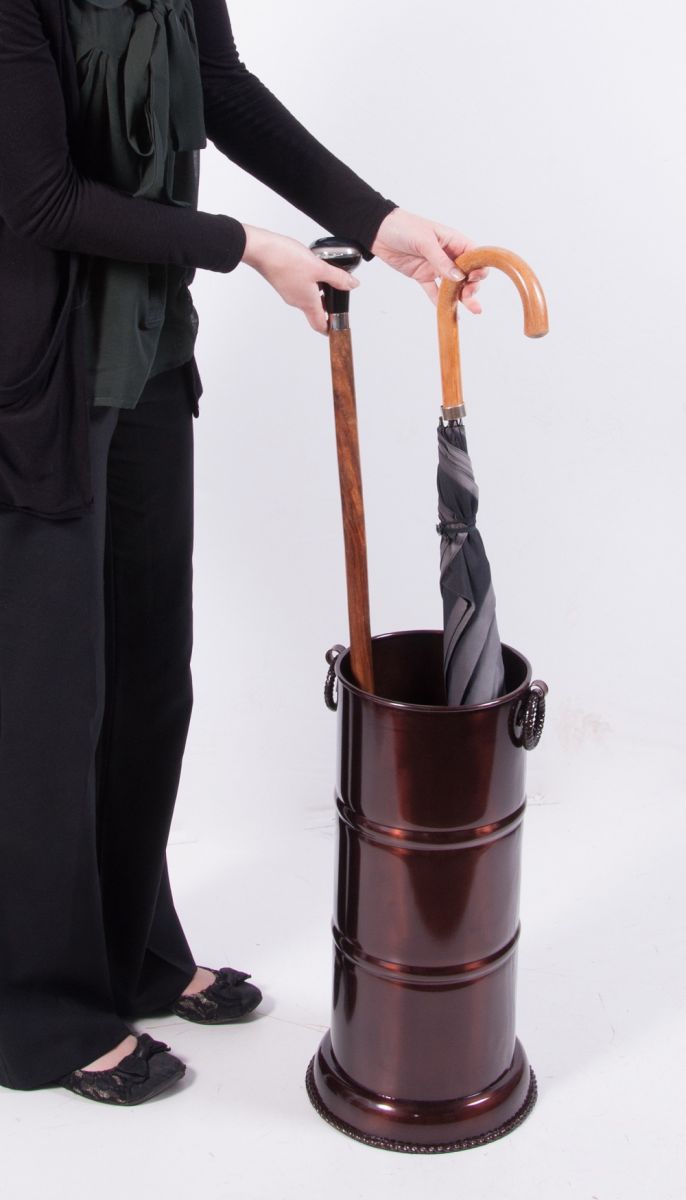 “Granthamly Park” Antique Polished Copper Finish Umbrella Stand 