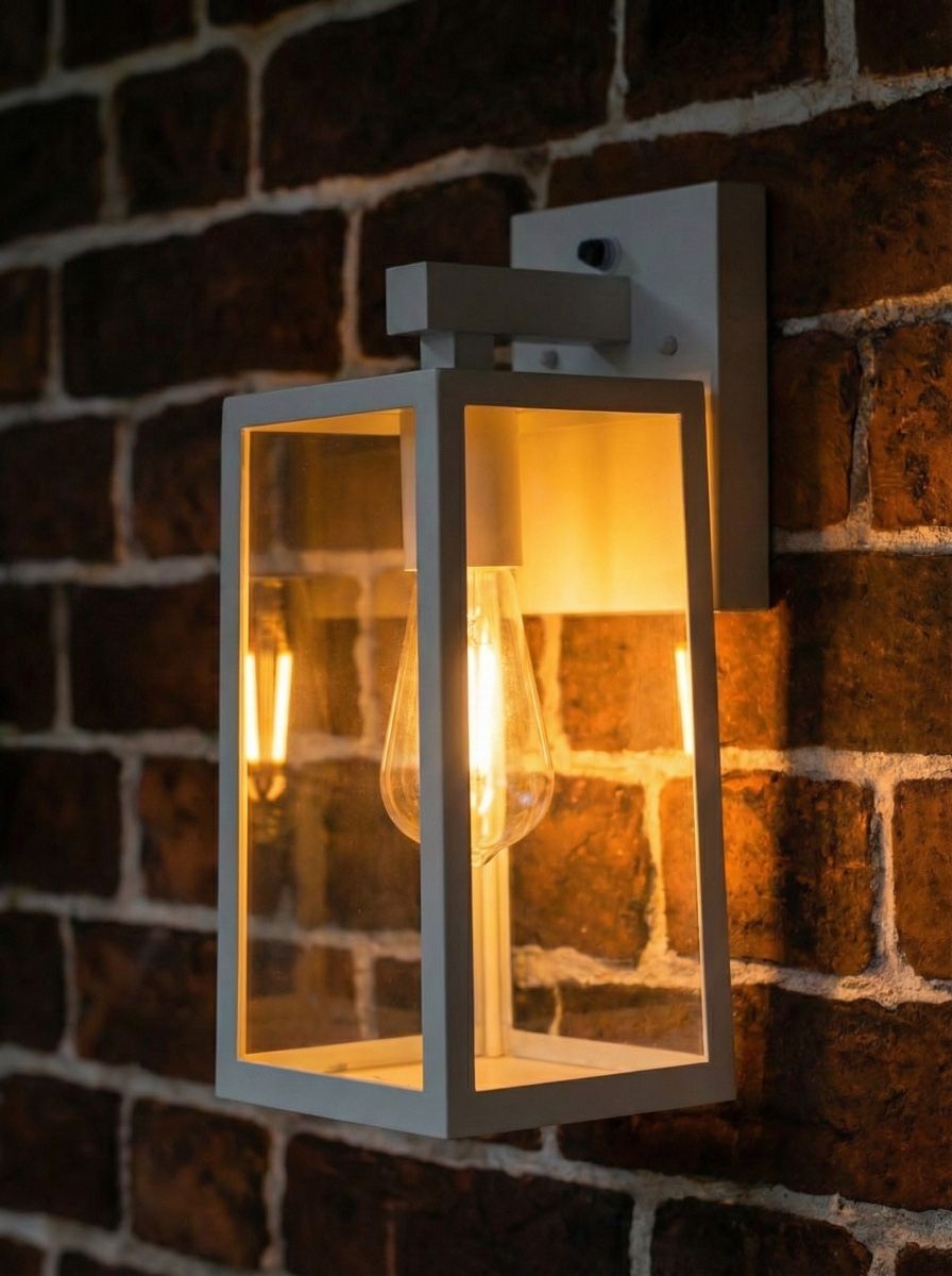 Davenport White Garden Wall Light