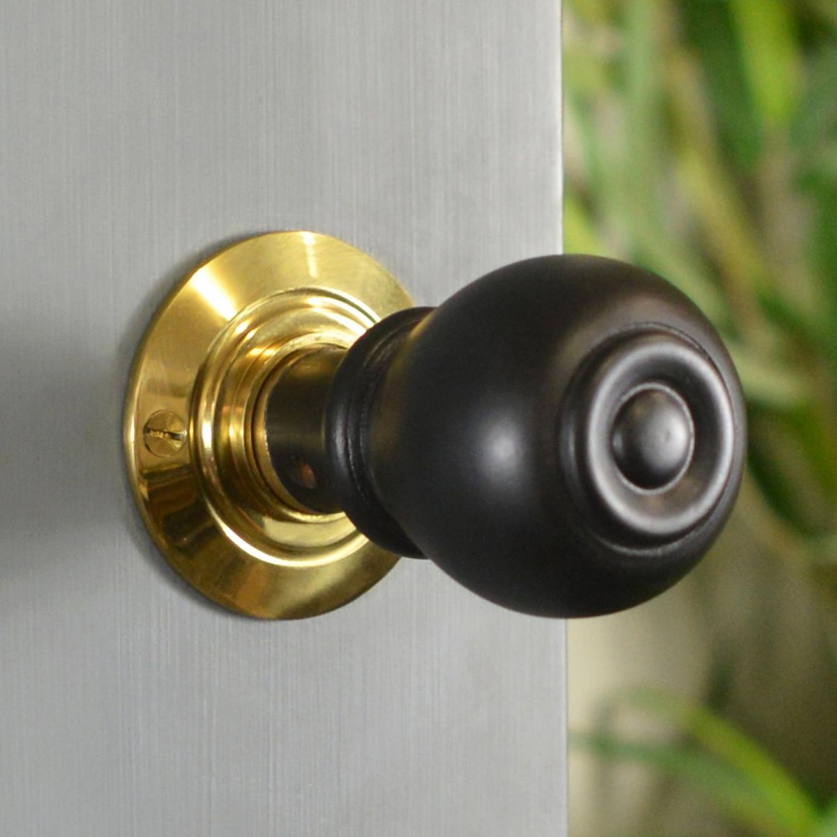 Round Ebony Door Knobs
