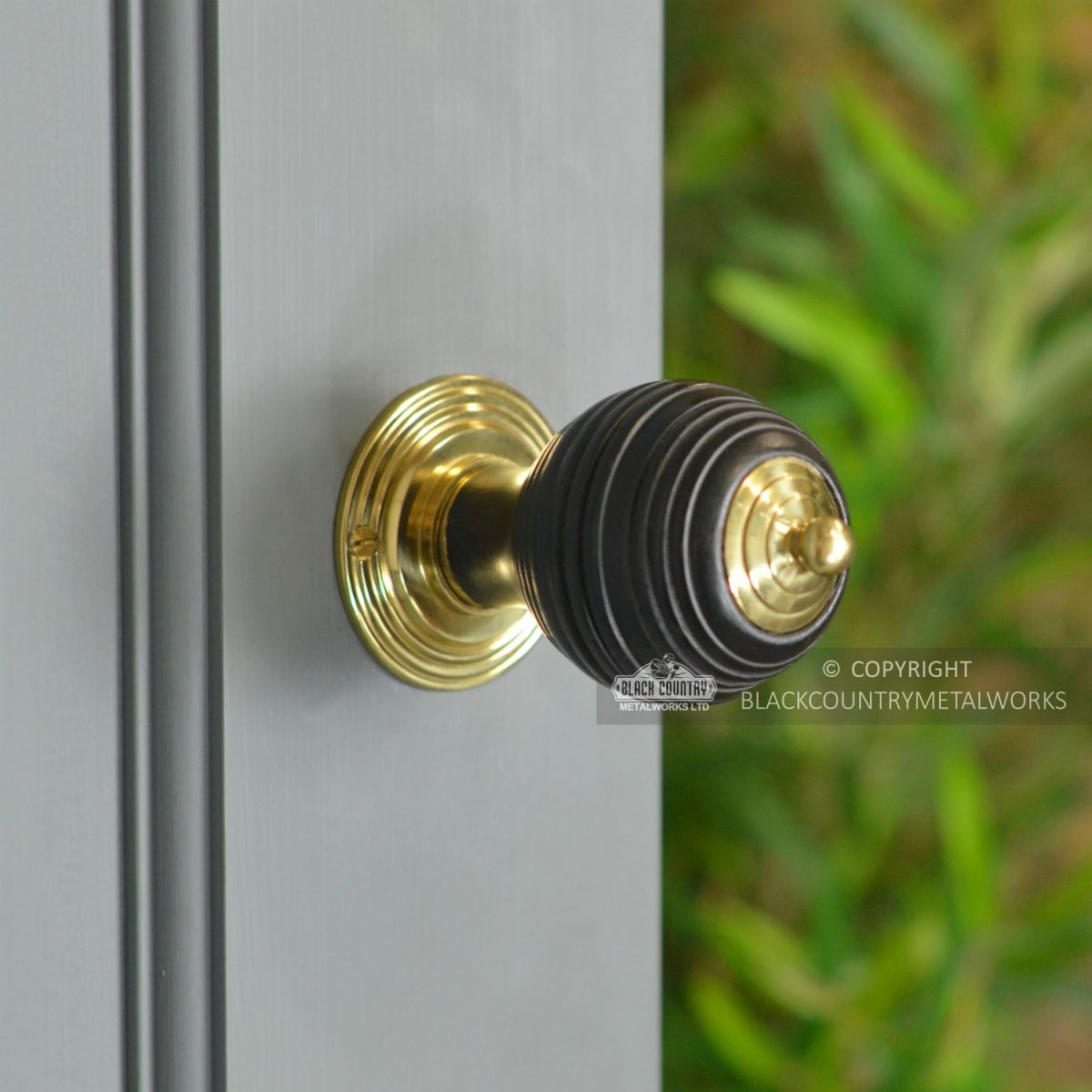 Door Knobs In Fine Hand Turned Ebony Wood Pevonsey  Door Knobs In Fine Hand Turned Ebony Wood Pevonsey