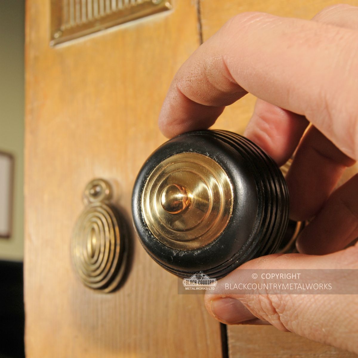 Door Knobs In Fine Hand Turned Ebony Wood Pevonsey  Door Knobs In Fine Hand Turned Ebony Wood Pevonsey
