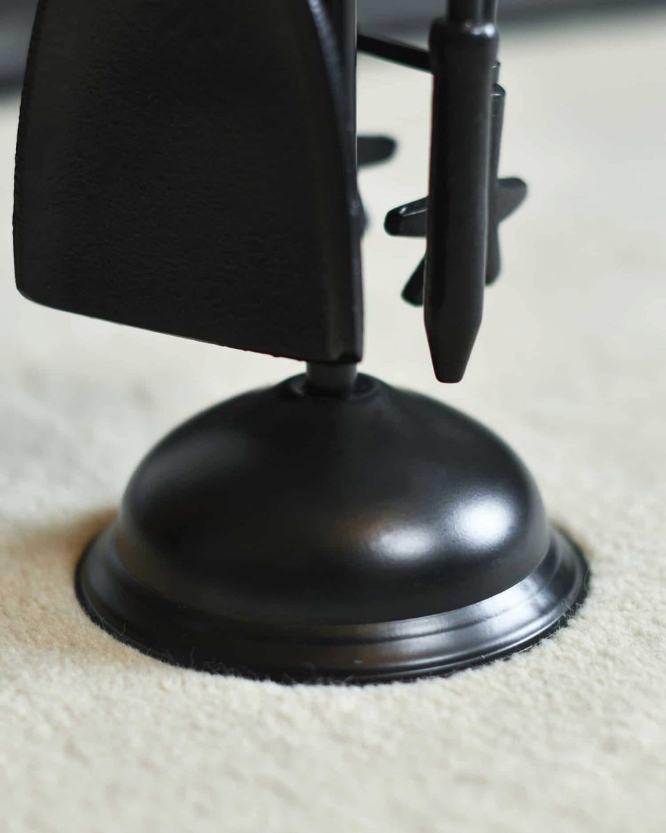 Close-Up of Base for Deluxe "Duchess" Iron Fireside Companion Set 46cm