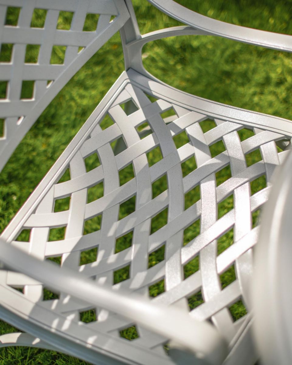 Close-Up of Crosshatch Pattern on Chair Seat Close-Up of Crosshatch Pattern on Chair Seat