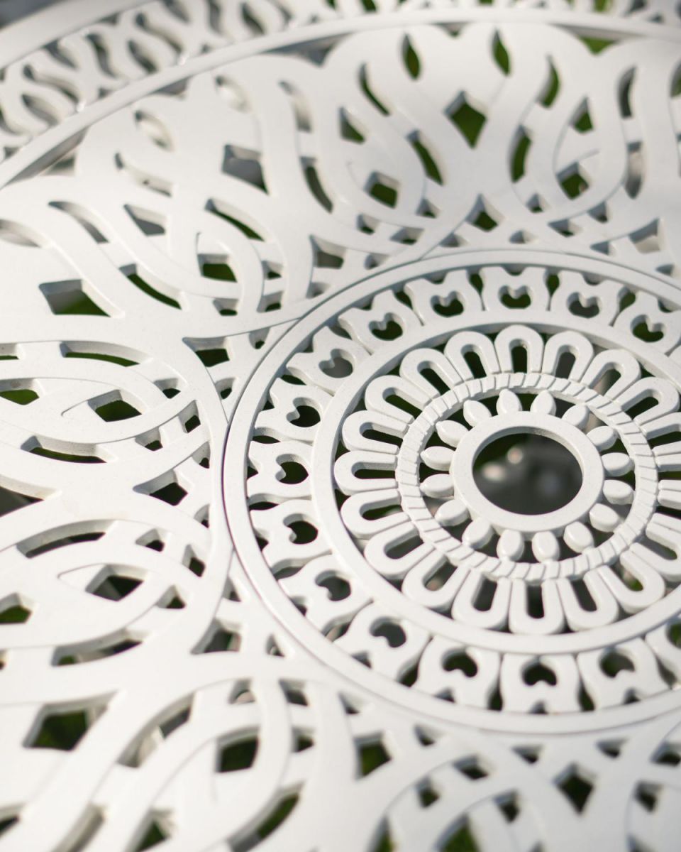 Close-Up of Pattern on Circular Table Close-Up of Pattern on Circular Table