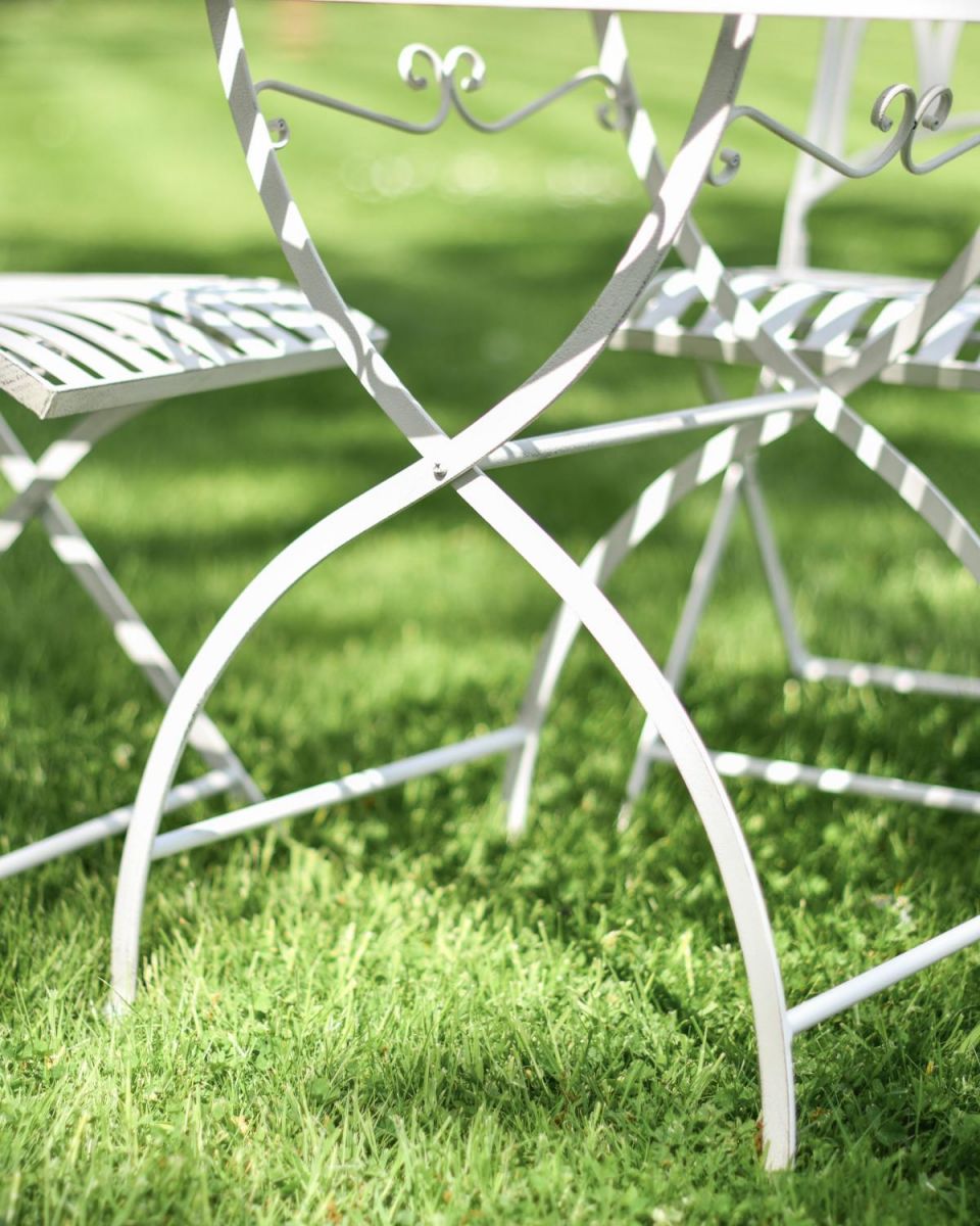 Stand for Table for Deluxe Scylla Classic Outdoor Two Seater Bistro Set in Antique White