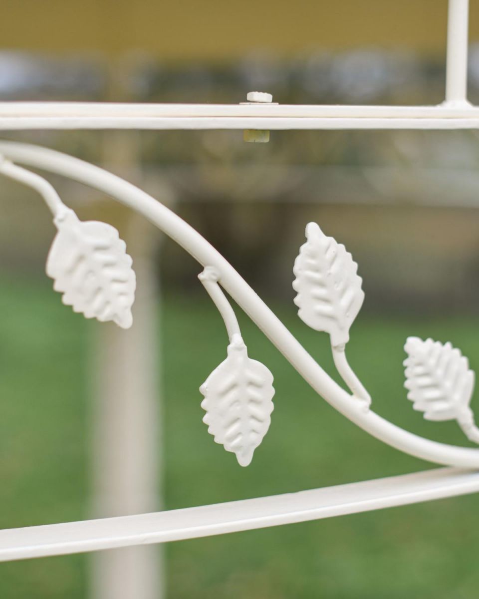 Close Up Of "Demeter"s Dwelling" Cream Gazebo Leaf Detailing