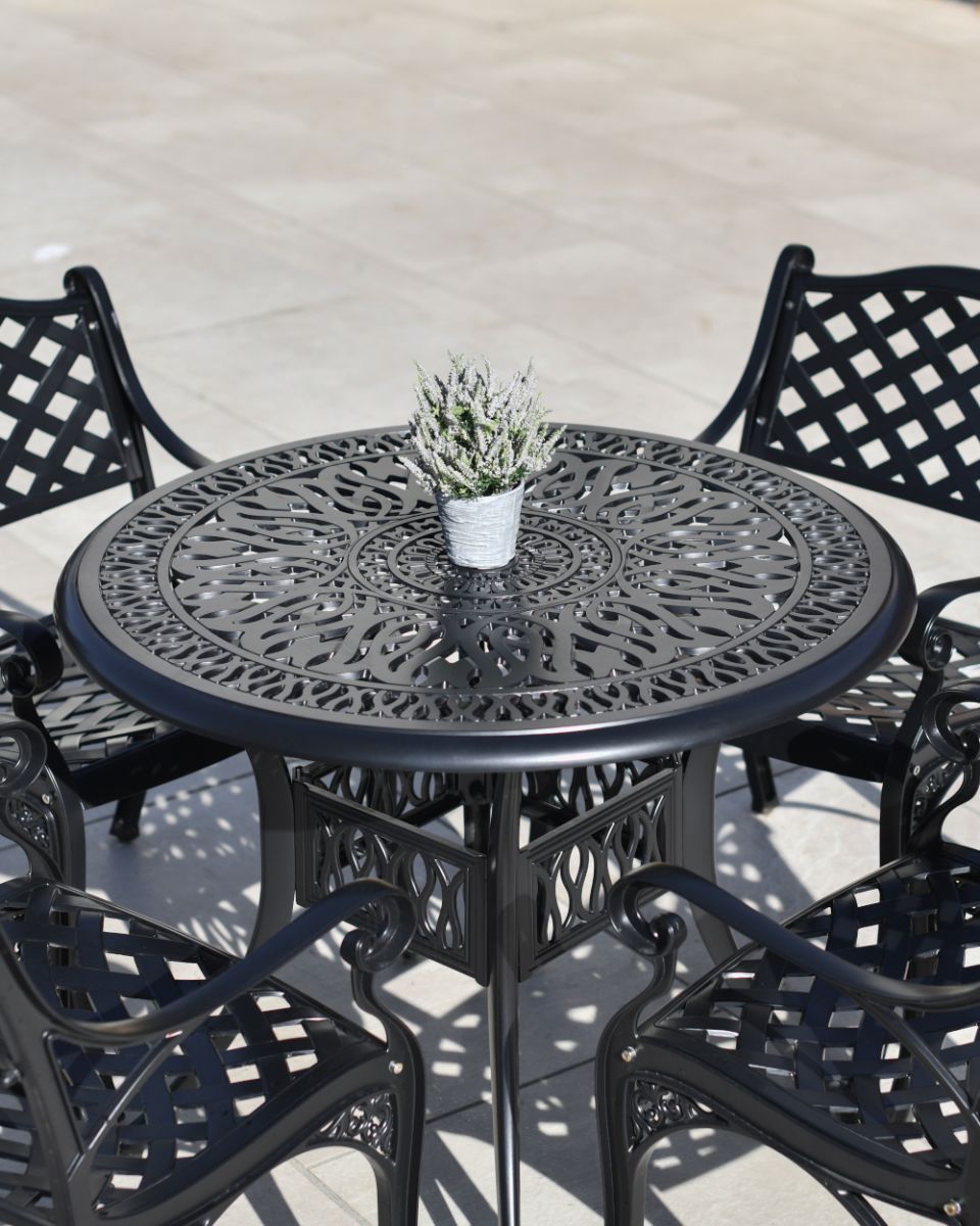 Abover The Aged Black Farleigh Furniture Set