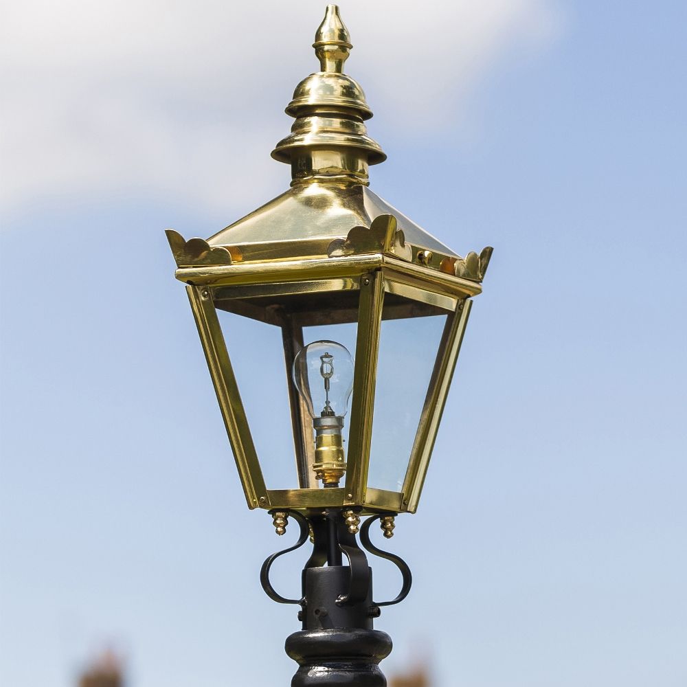 Harrogate Polished Brass Lamp Post Range 2.25m