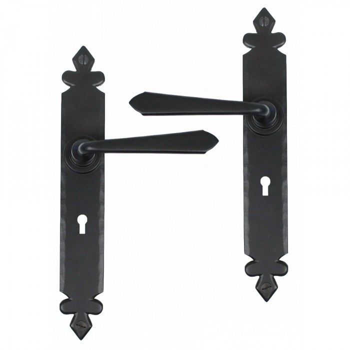 Sprung Lever Handles With Key Hole