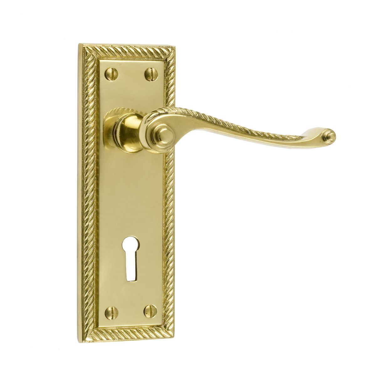 Lever Handle Square Plate With Lock Hole Lever Handle Square Plate With Lock Hole