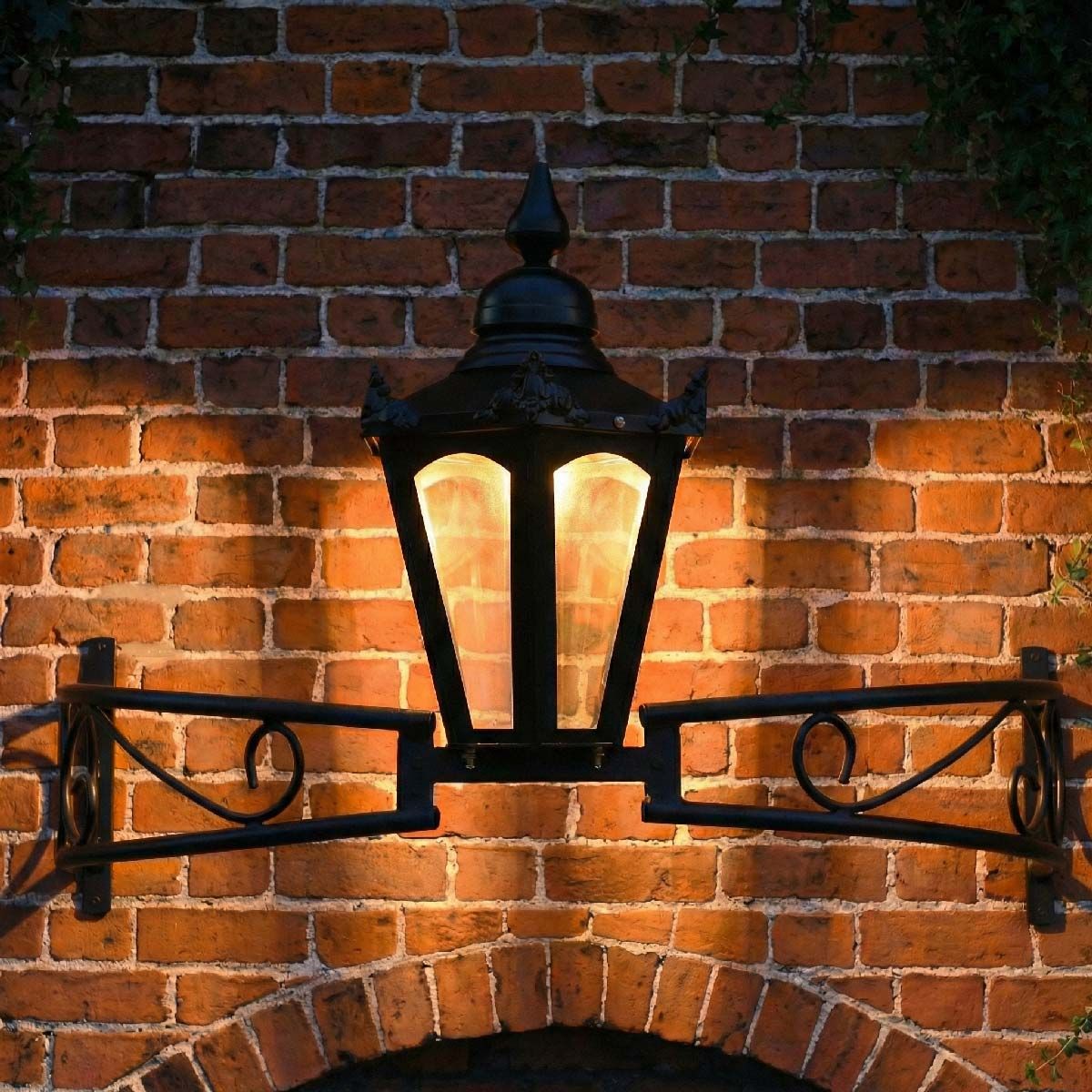 Digital Illustration of the Hexagonal Bow Bracket Light Illuminated at Night