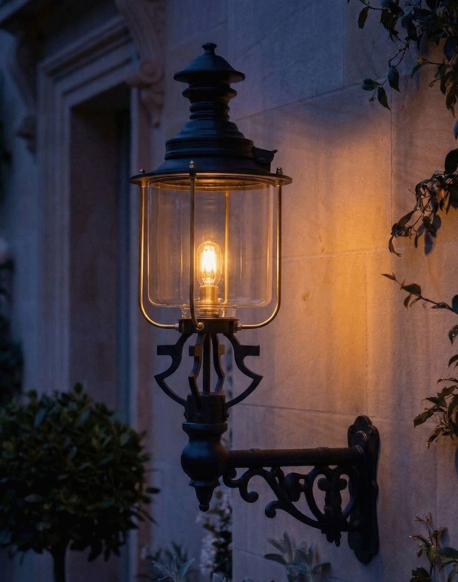 Digital Illustration of the Belgravia Lantern And Capella Bracket Lit up at Night