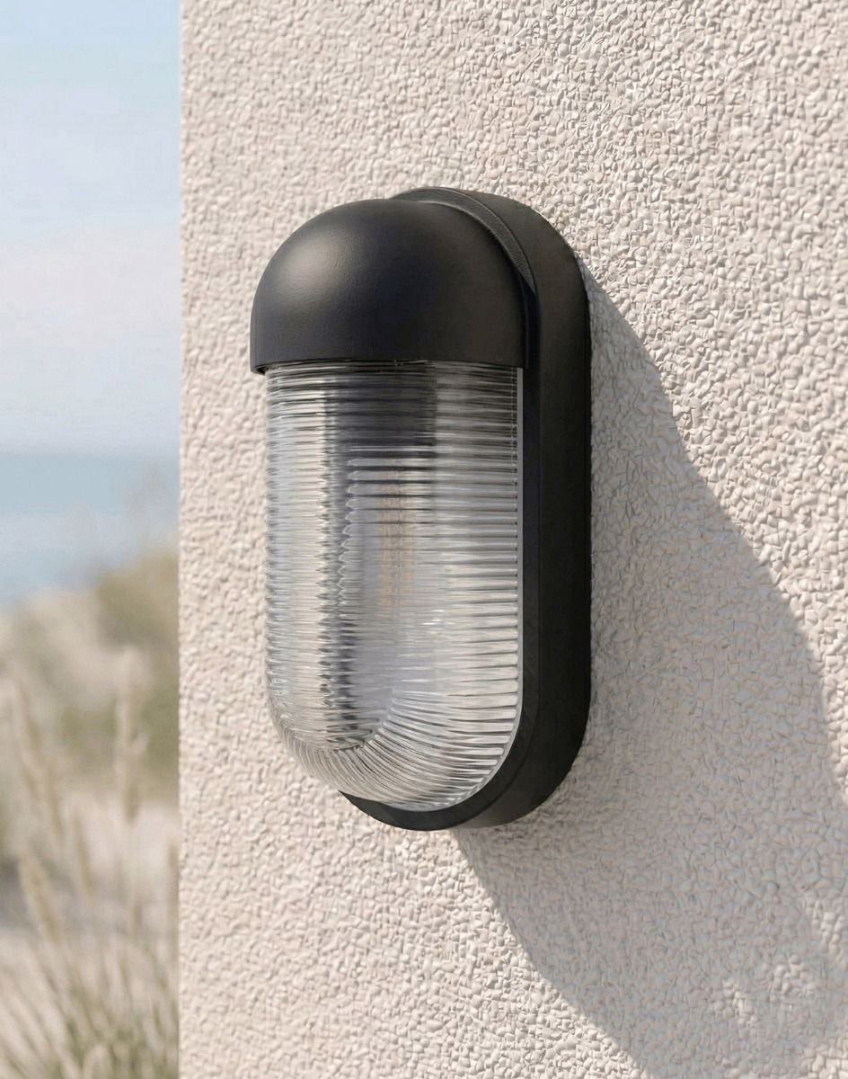 Digital Illustration of the Brentry Garden Wall Light Mounted on a Cream Coloured Building