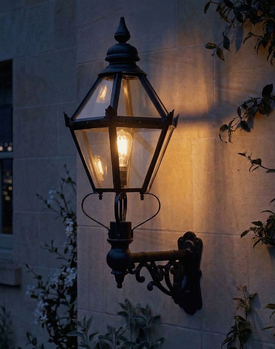 Digital Illustration of the Craven Lantern on a Capella Bracket Lit up at Night
