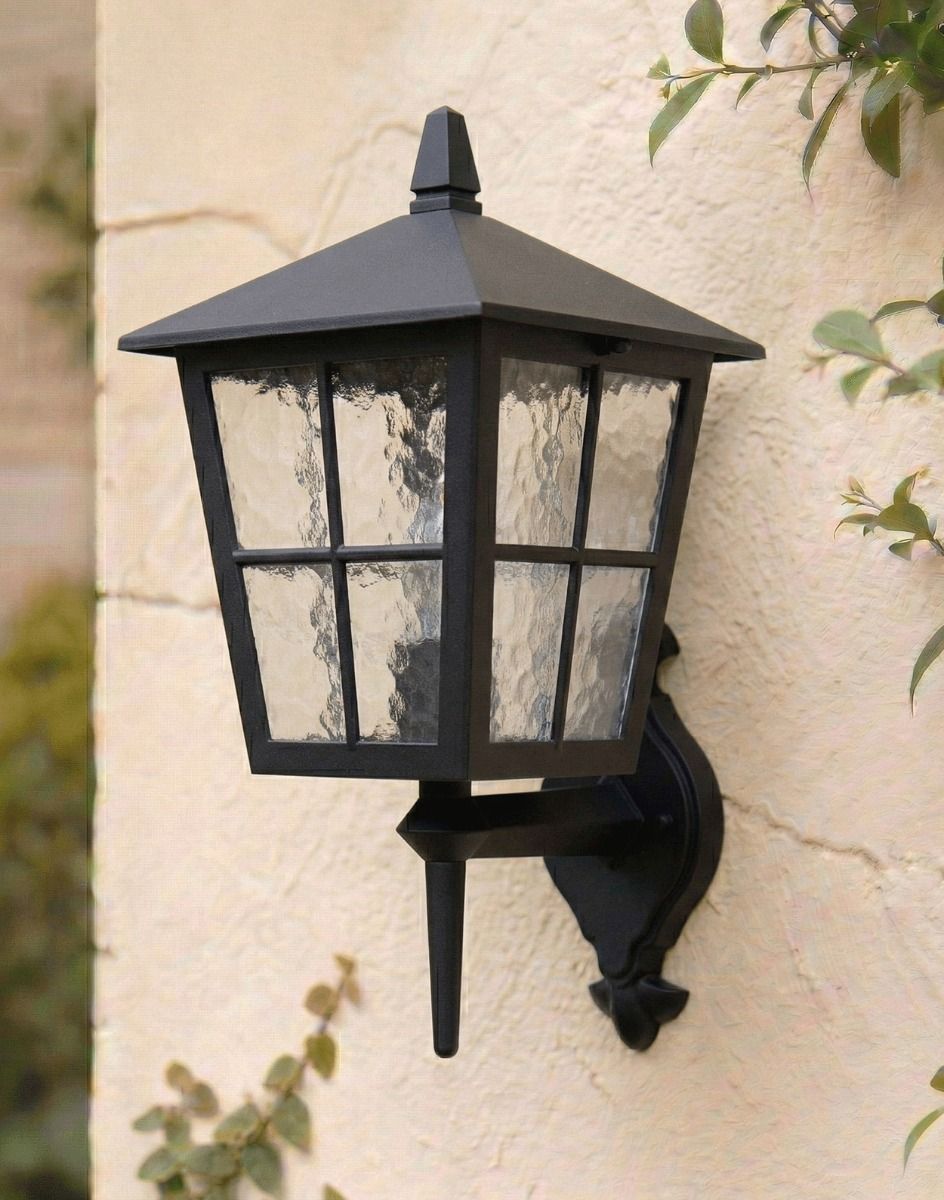 Digital Illustration of the "Dalston" Traditional Wall Lantern Mounted on a Cream Coloured Exterior Wall