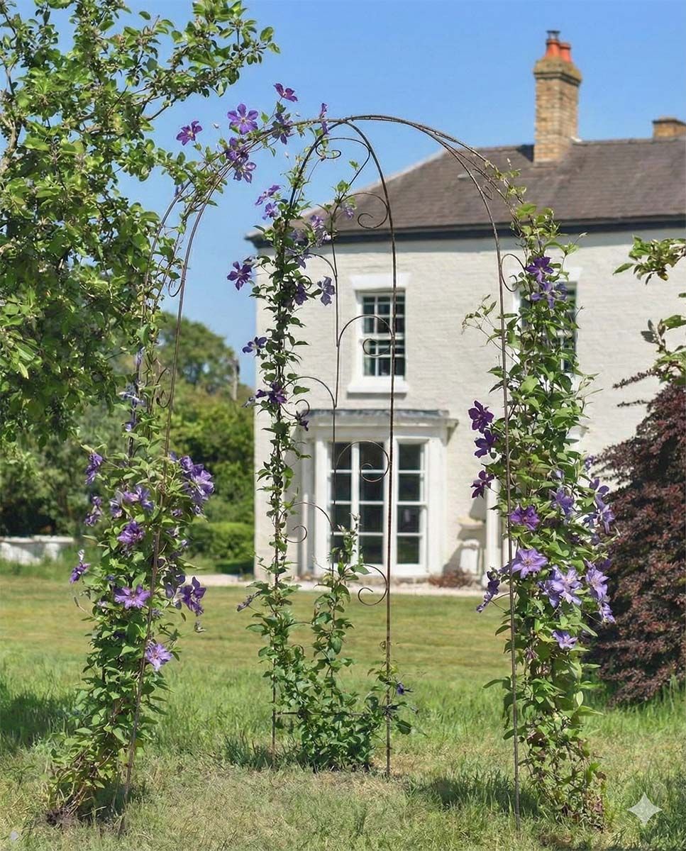 Digital Illustration of the "Luxford" Ornate Gazebo with Flowers