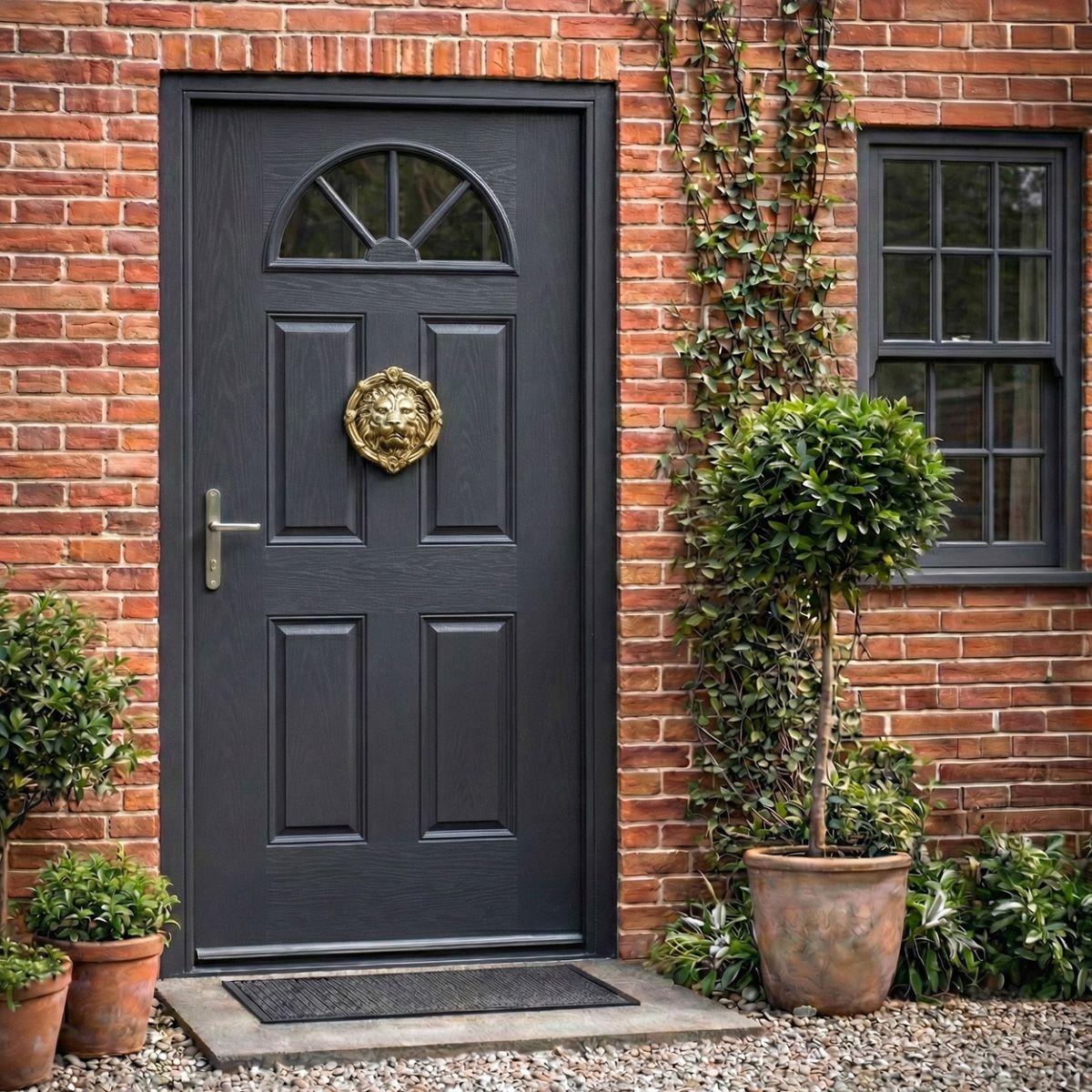 dk005_-_round_sandringham_lion_face_door_knocker_on_grey_door