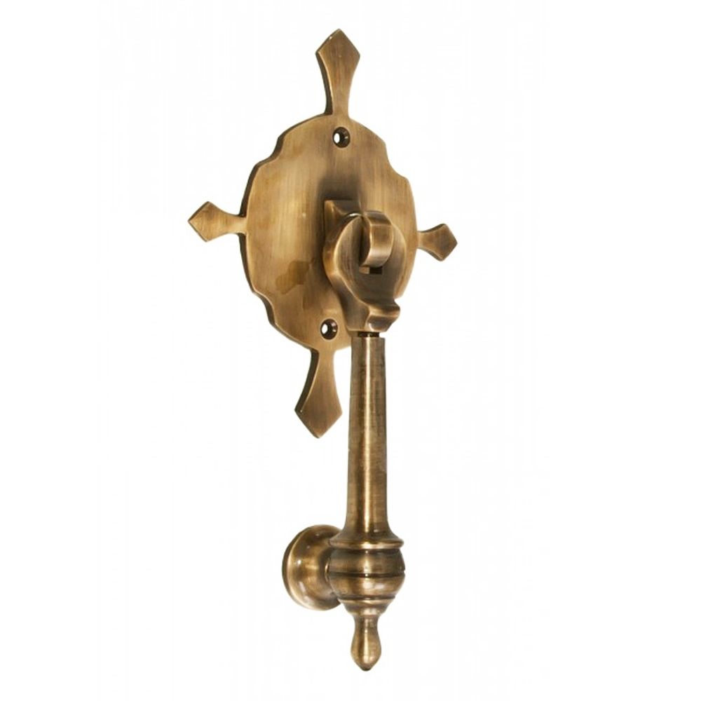 "Turnbrook Park" Antique Brass Door Knocker