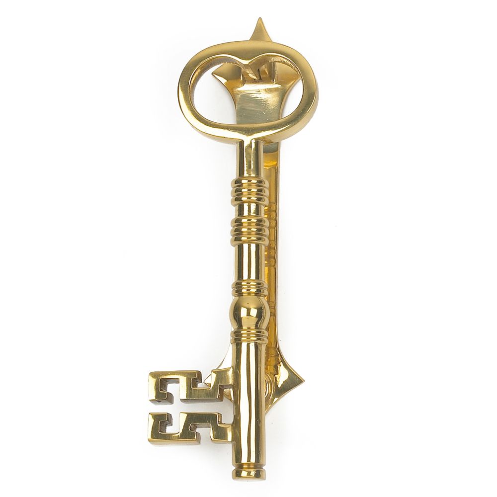 Polished Brass Key Door Knocker