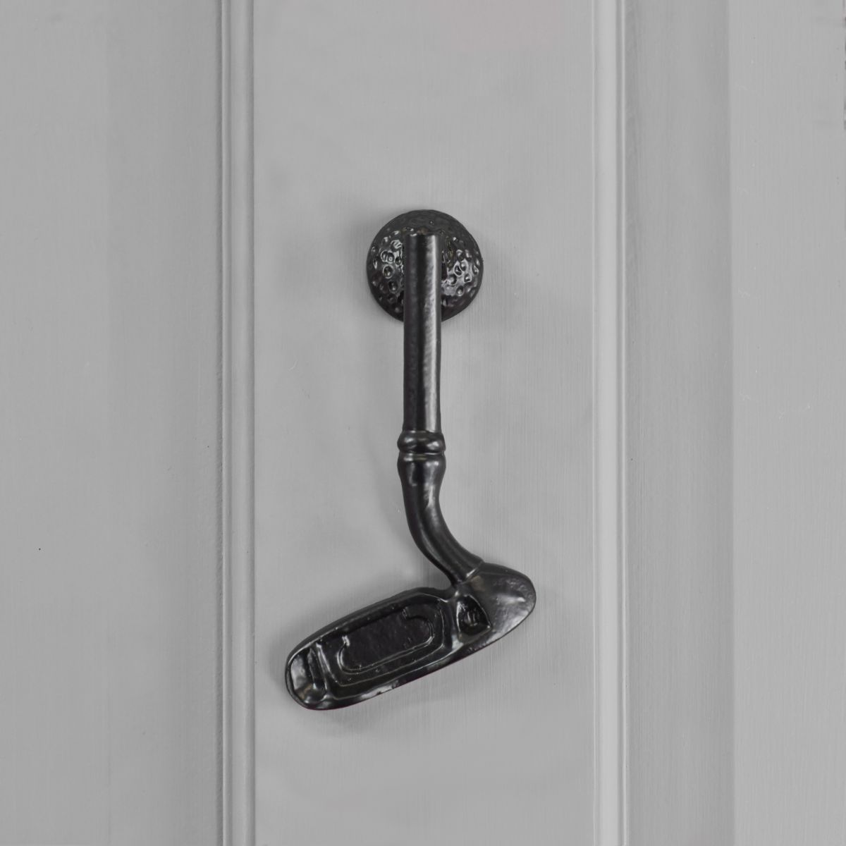 Black Iron Effect Golf Club Door Knocker Black Iron Effect Golf Club Door Knocker