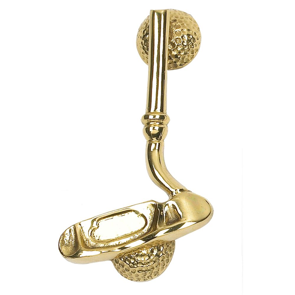 Polished Brass Golf Club Door Knocker