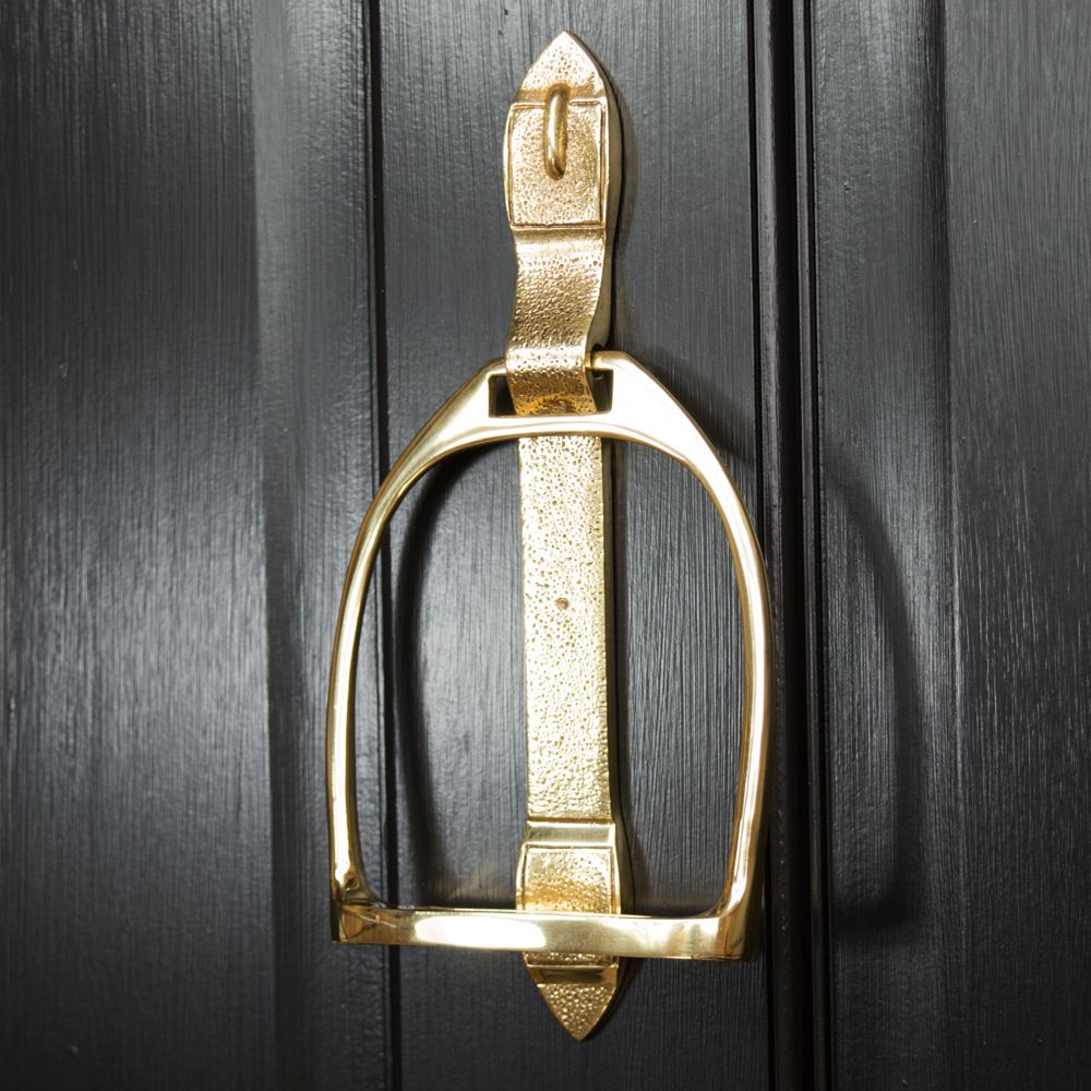 Polished Brass "Stirrup" Door Knocker 