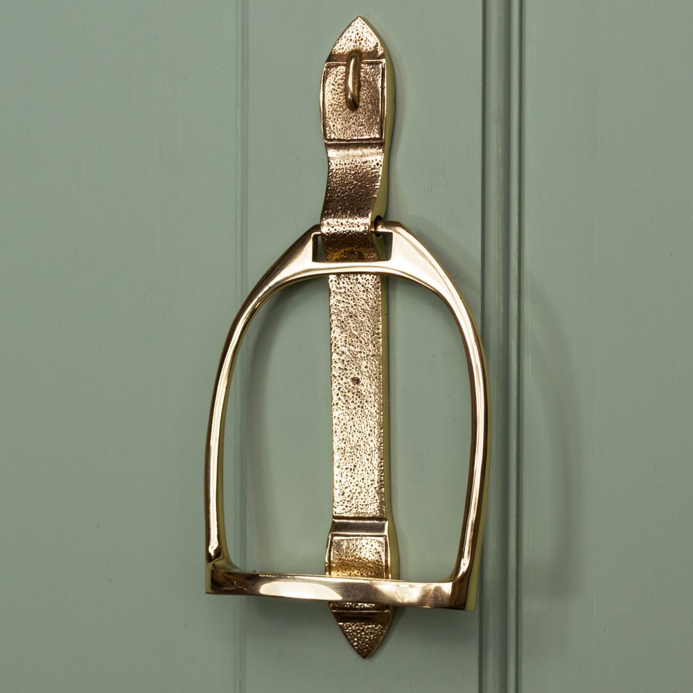 Polished Brass "Stirrup" Door Knocker 
