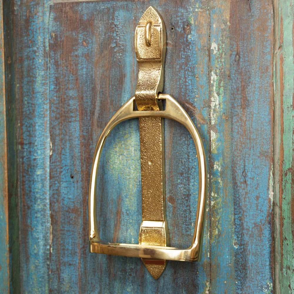 Polished Brass "Stirrup" Door Knocker 