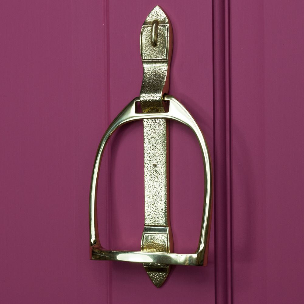 Polished Brass "Stirrup" Door Knocker 