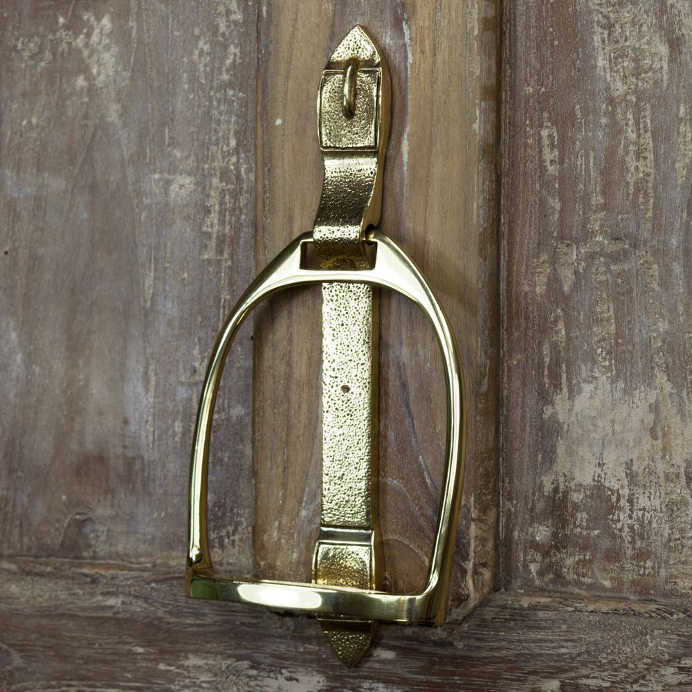 Polished Brass "Stirrup" Door Knocker 