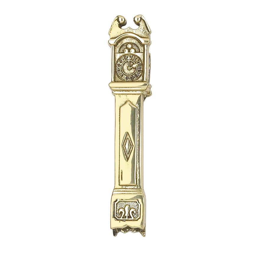 Polished Brass Grandfather Clock Door Knocker Polished Brass Grandfather Clock Door Knocker