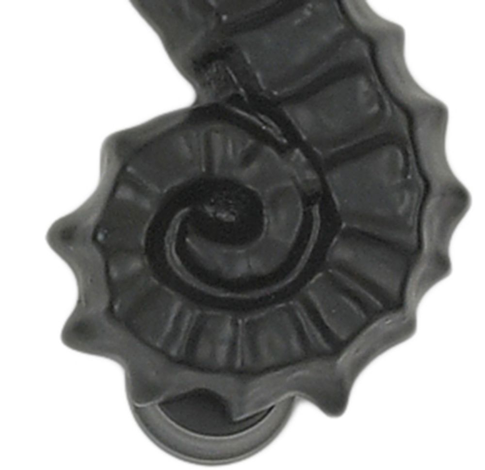 Black Cast Iron Effect Sea Horse Door Knocker Black Cast Iron Effect Sea Horse Door Knocker