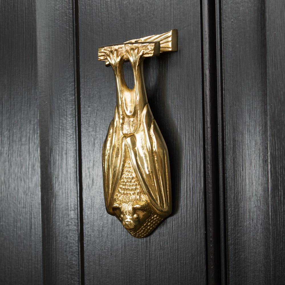 Polished Brass Bat Door Knocker