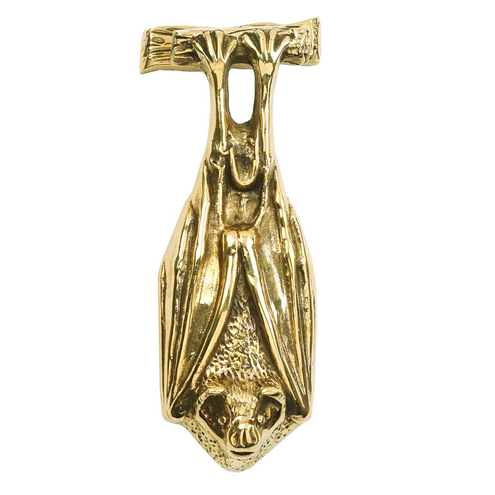 Polished Brass Bat Door Knocker