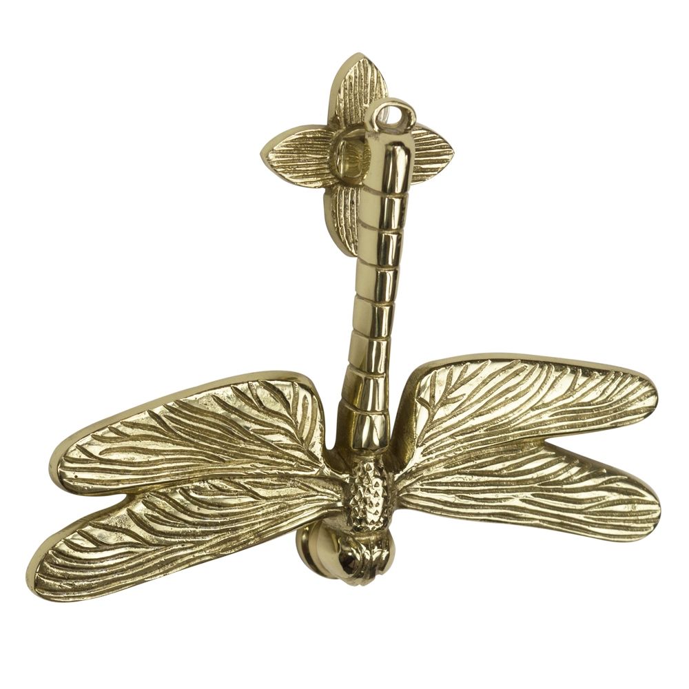 Polished Brass Dragon Fly Door Knocker