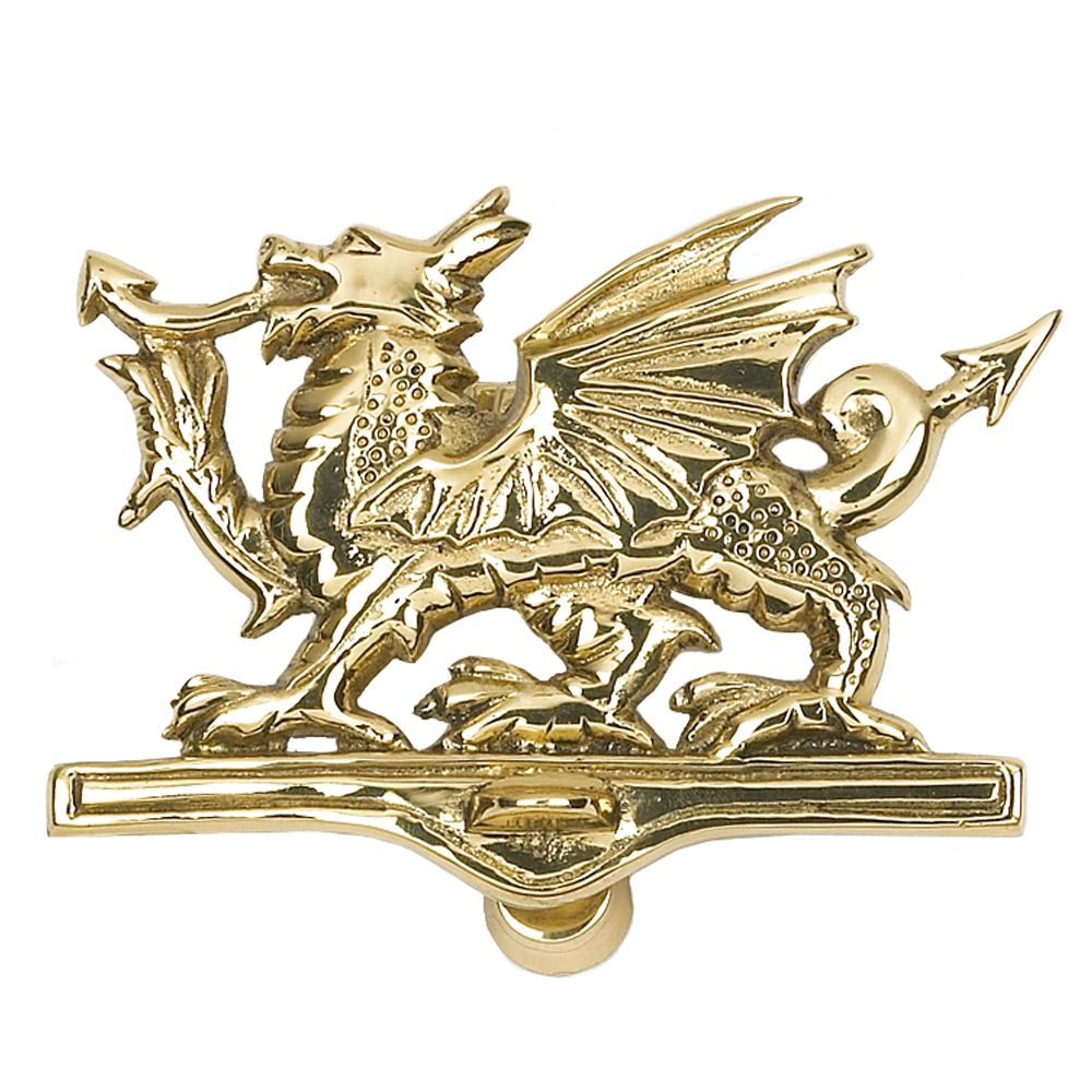 Polished Brass Dragon Door Knocker