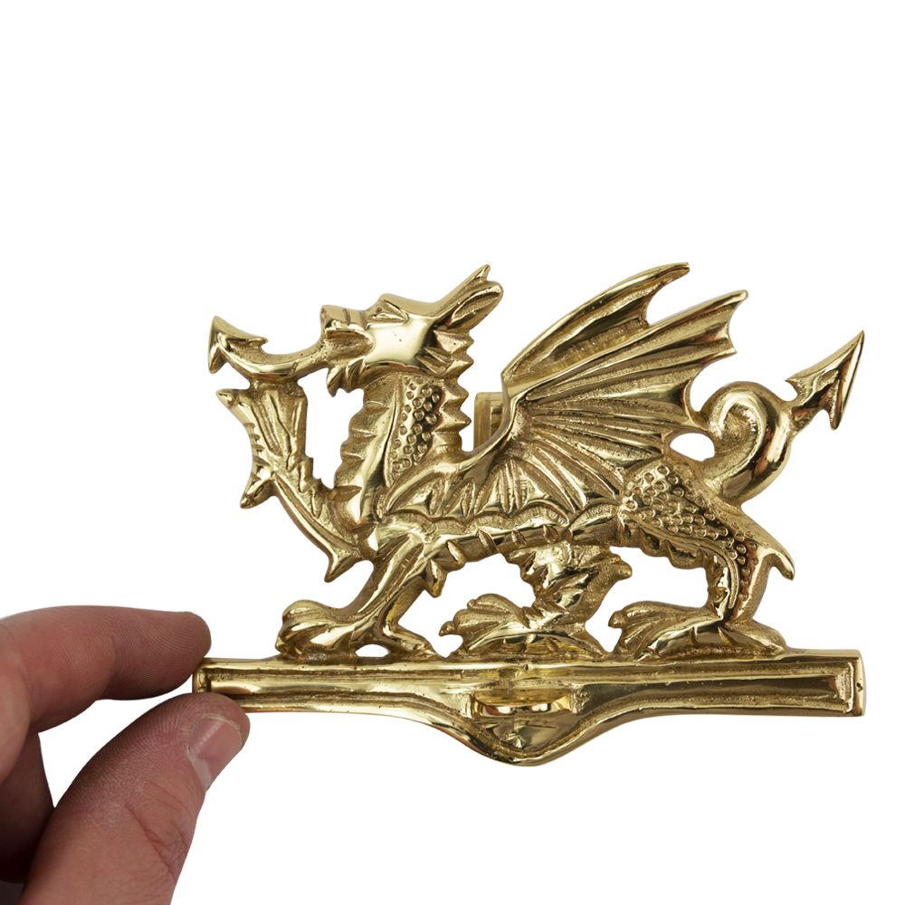 Polished Brass Dragon Door Knocker