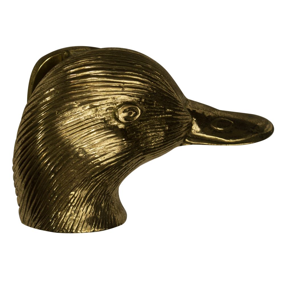 Polished Brass Duck Door knocker