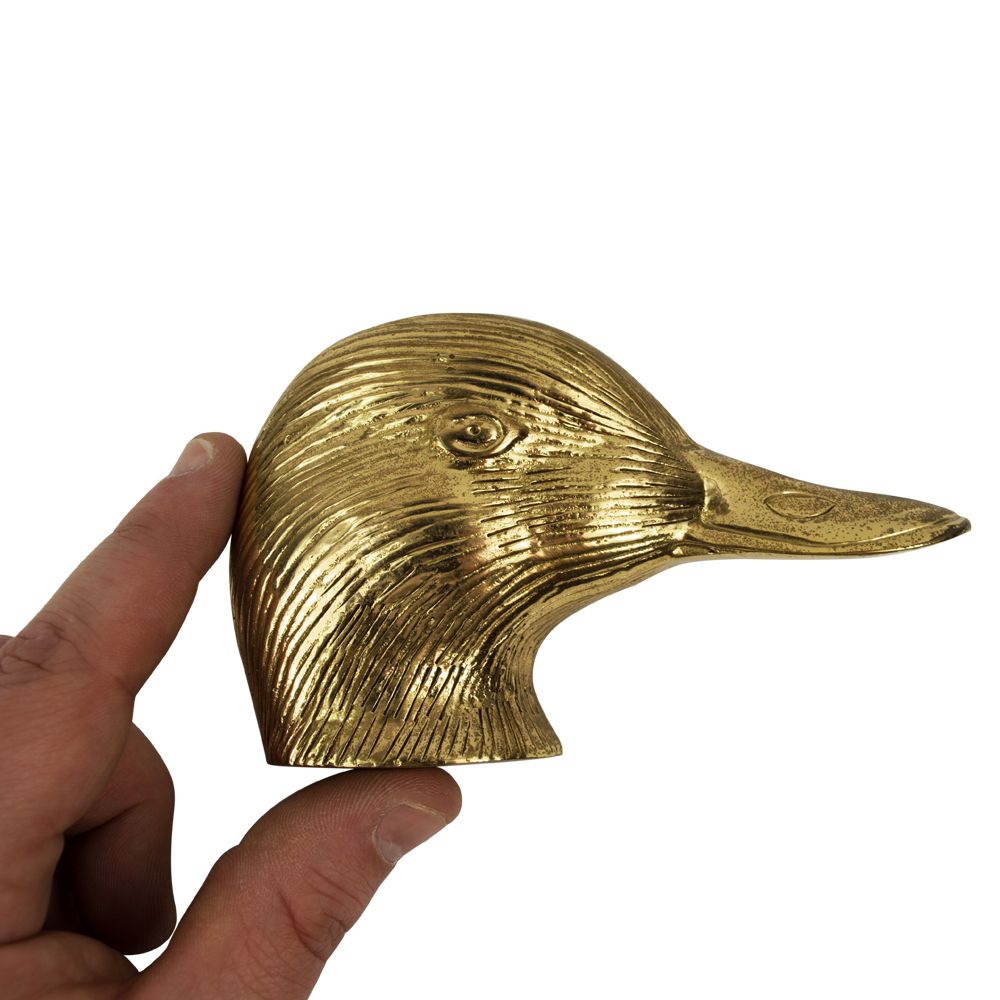 Polished Brass Duck Door knocker