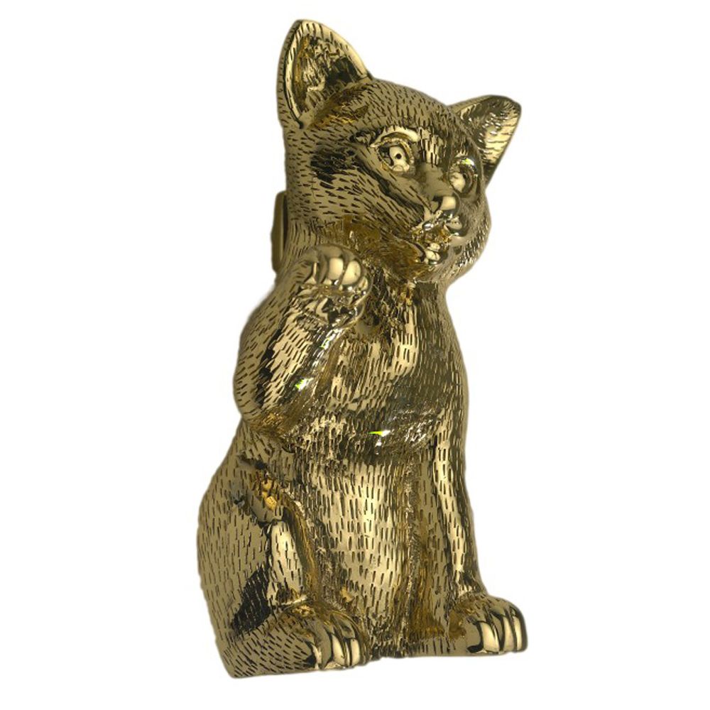 Polished Brass Kitten Door Knocker